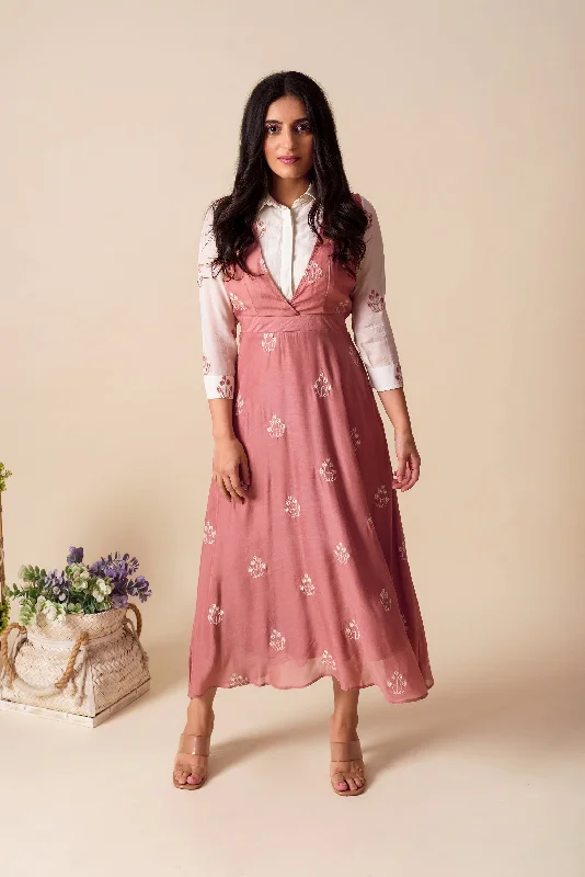 Kapraaha Rose Shirt-Dress