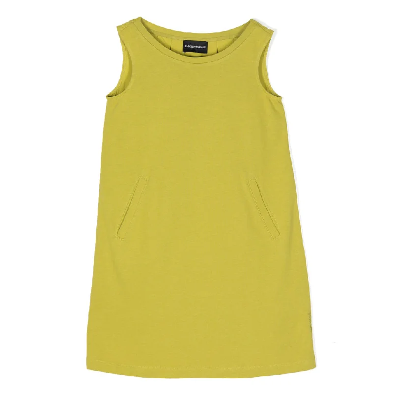 Pleated Cotton Flared Dress