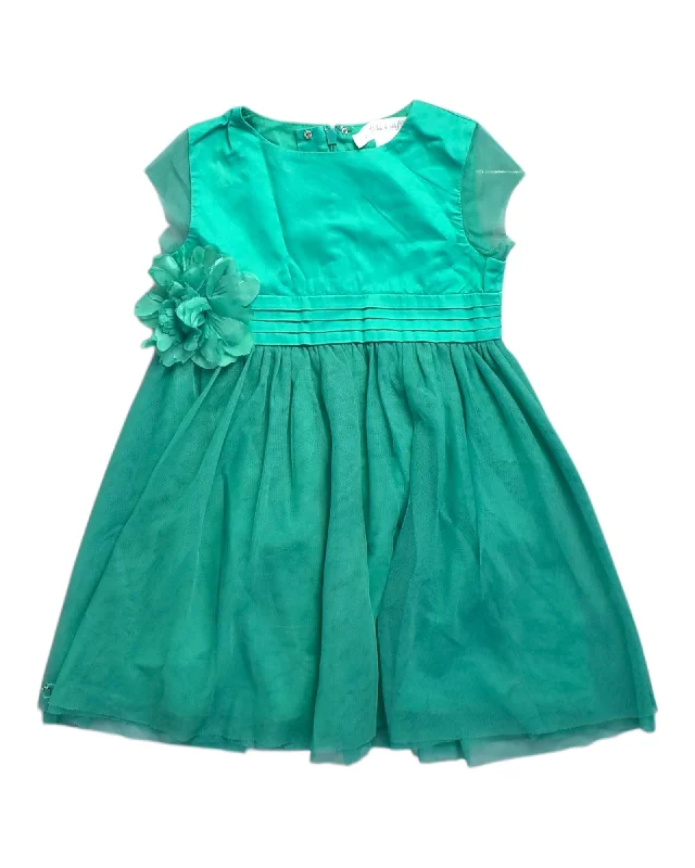 Chateau De Sable Flower Embellished Dress Size 4T