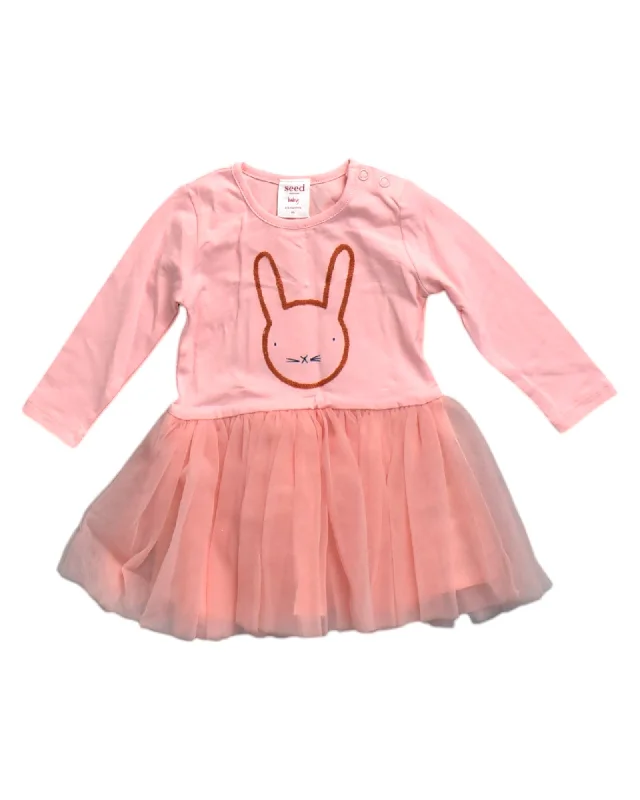 Seed Bunny Tulle Dress 3-6M