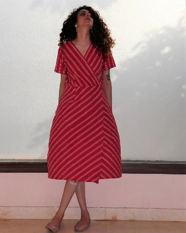 Chidiyaa Pink Cotton Dress