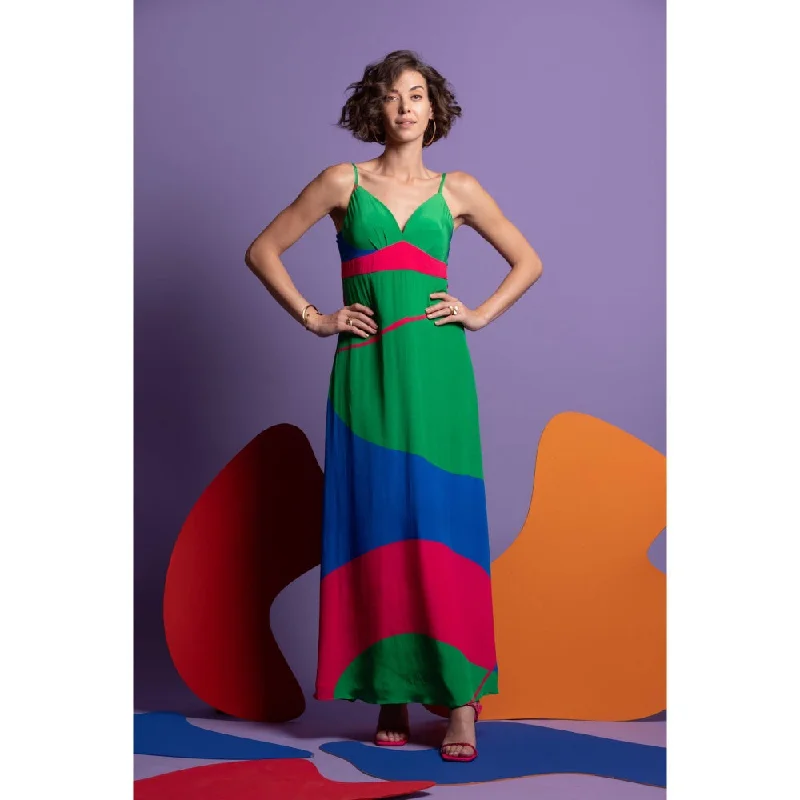 Nautanky Maxi Redux Smocking Detailing Dress