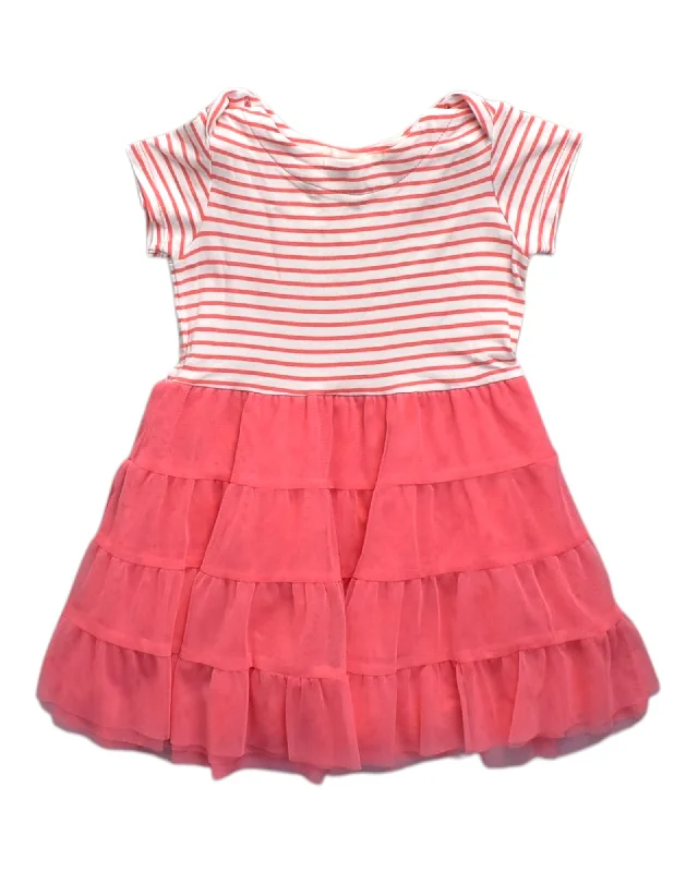 Chateau De Sable Striped Tulle Dress 2T