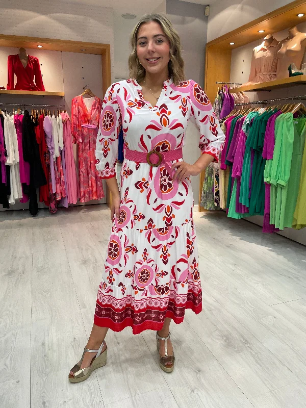 Smashed Lemon Pink Circle Dress