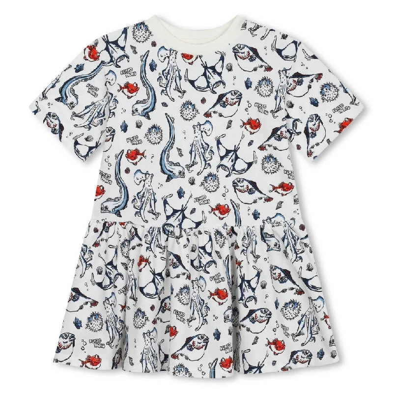 Ocean Print Cotton Dress