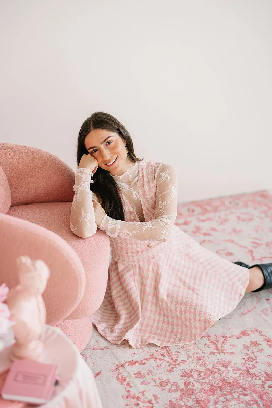 HS Plaid Button-Front Skater Dress