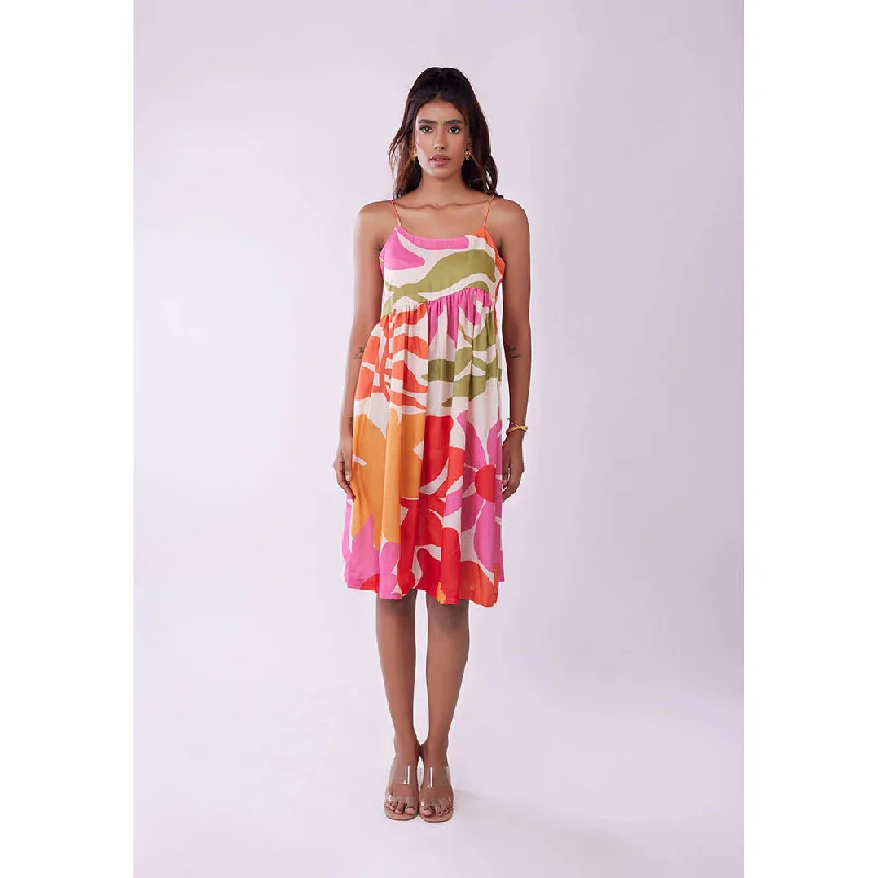 Poppi Meadow Printed Strappy Dress