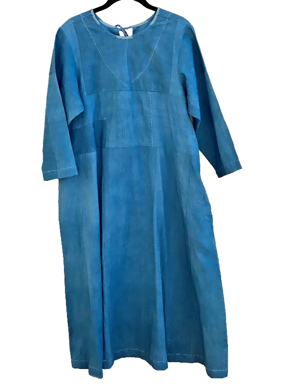 CROW Indigo Thick and Thin Dress