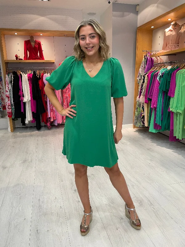 Smashed Lemon Green Shift Dress