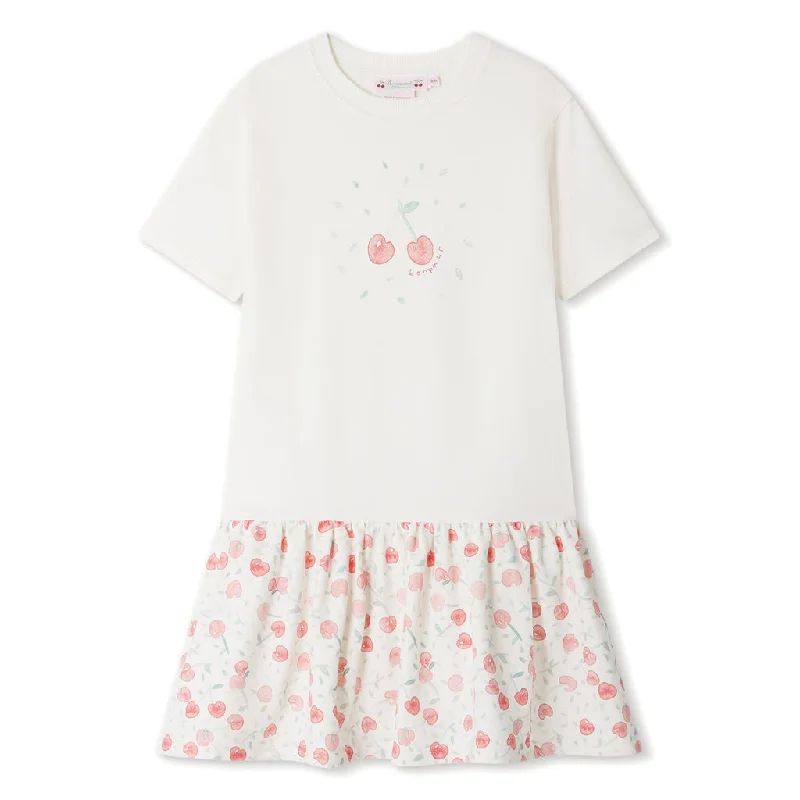Logo Print Cotton Dress