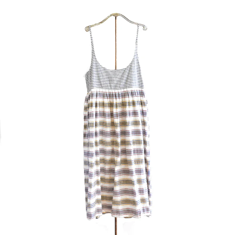 injiri Guler 44-Stripe Spaghetti Strap Slip Dress
