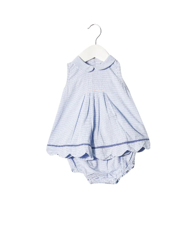 Neck & Neck Striped Dress Set 12-18M