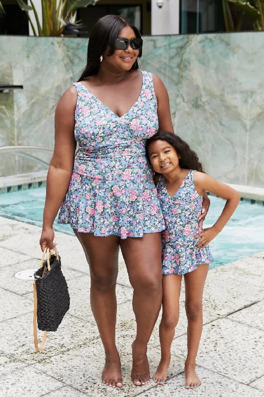 Blue Zone Planet |  Marina West Swim Full Size Clear Waters Swim Dress in Rose Sky