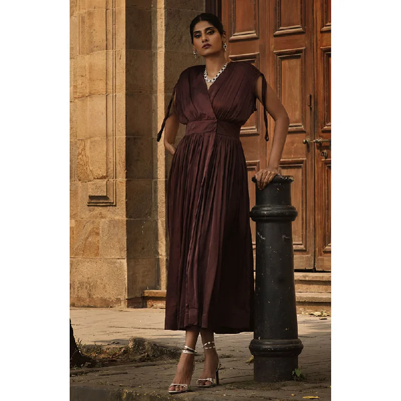 Ekastories Walnut Overlay Dress