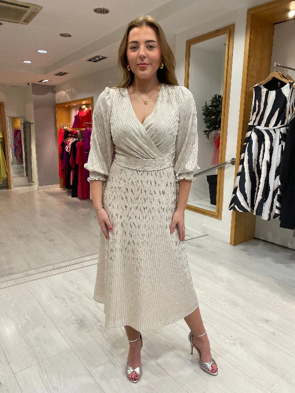 Rolemode Champagne Crossover Dress