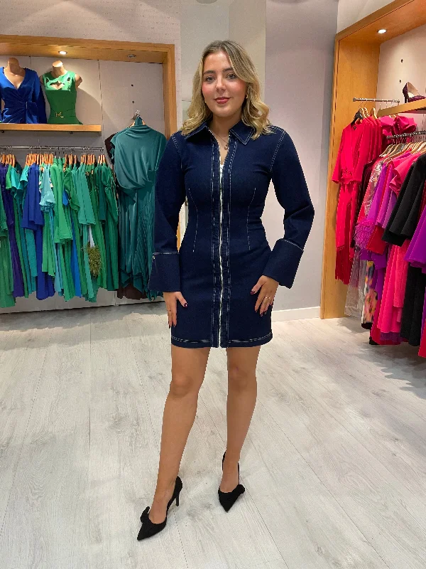 Karen By Simonsen Denim Zip Dress