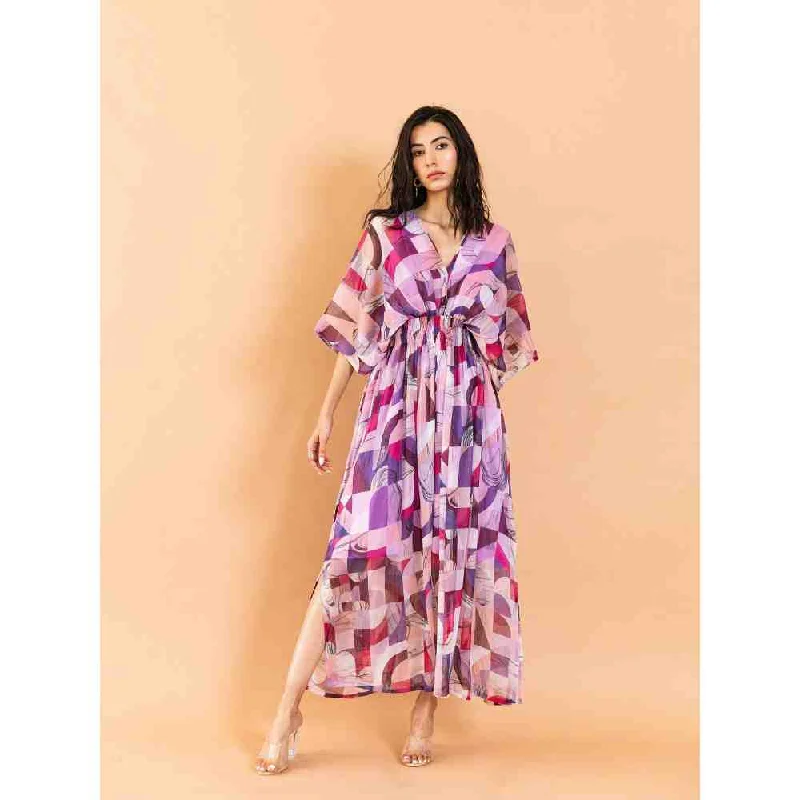 AROOP SHOP INDIA Zayna Multi-Color Dress (Set of 2)