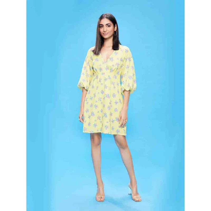 Poppi Multi-coloured Print Buttercup Dress