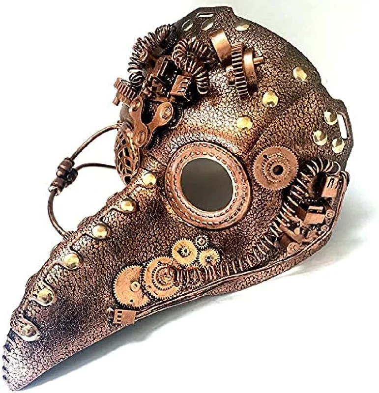 Plague Doctor Masquerade Bird Mask Steampunk Burning man Cosplay Halloween Costume Dress up Party Wear