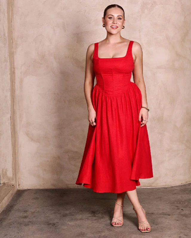Lauren Dress-Red