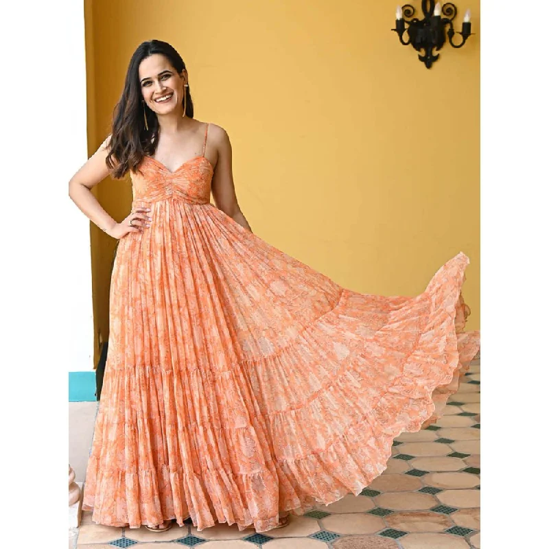 ORDINAREE Aden Chiffon Long Dress