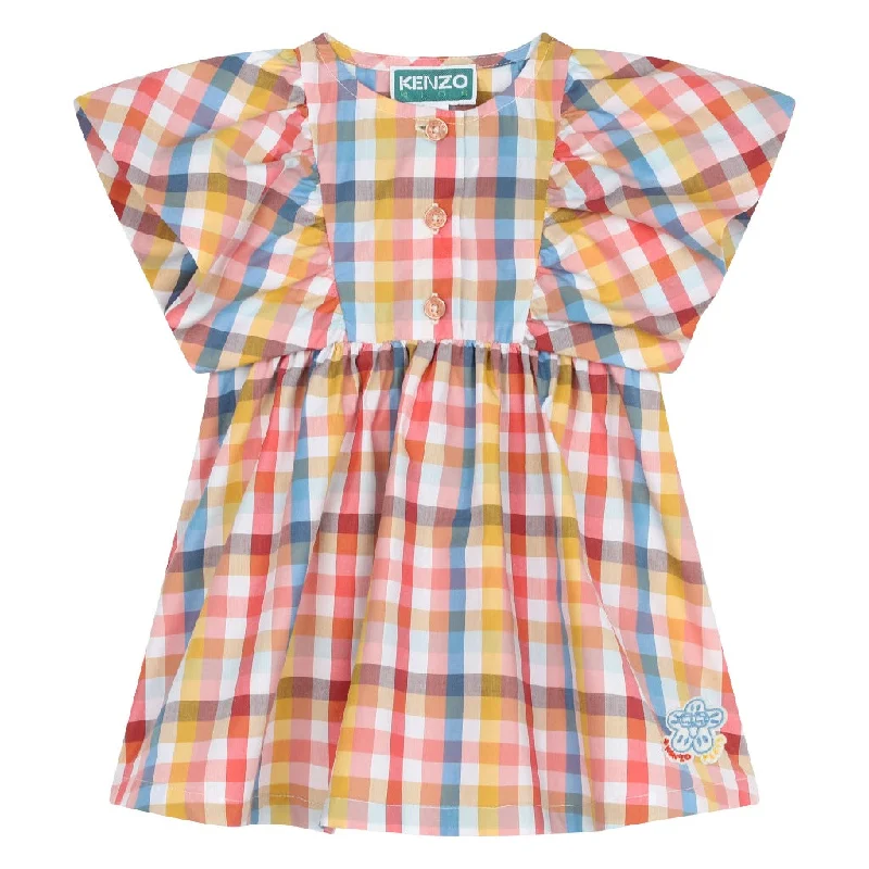 Check Pattern Cotton Dress