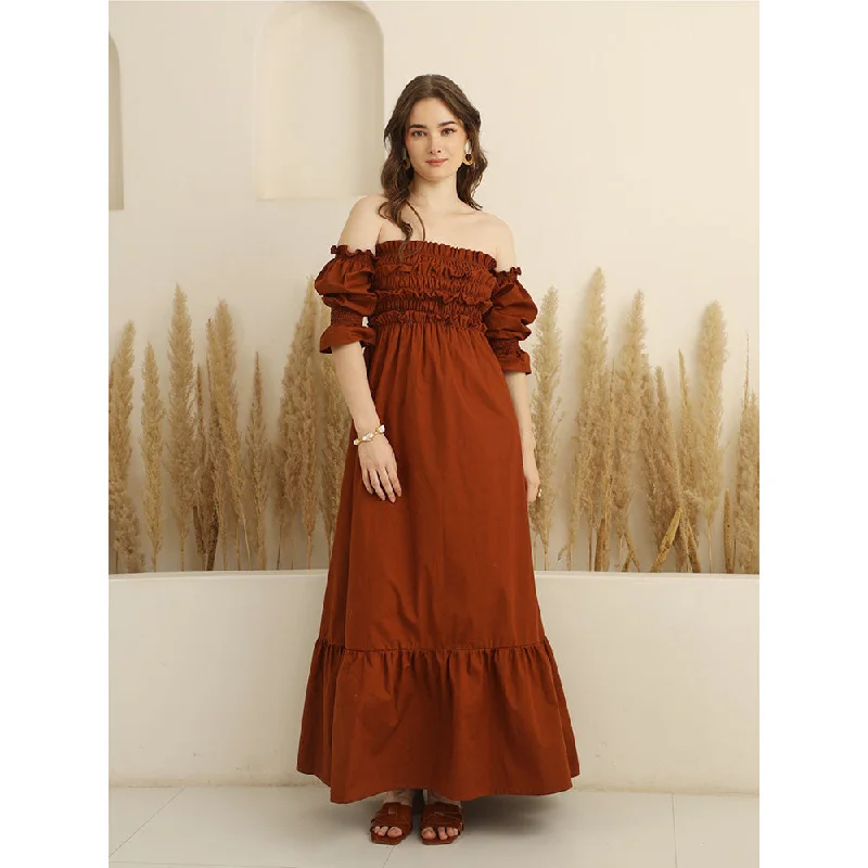 Ashico Eden Dress - Brown