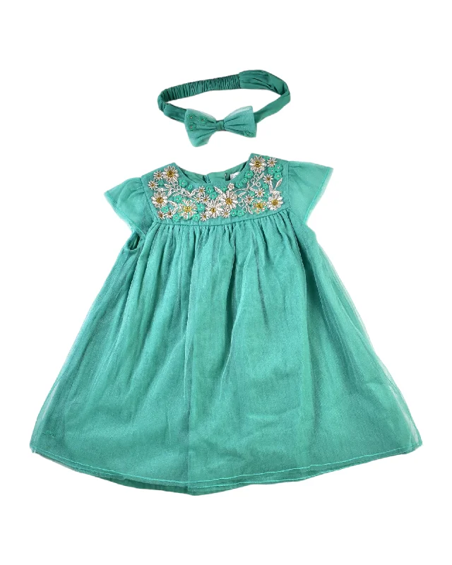 Chateau de Sable Headband and Dress Set 18-24M