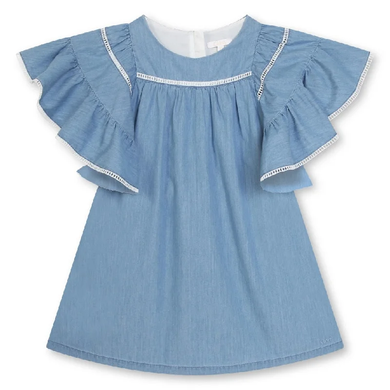 Ruffle Detailing Organic Cotton Dress