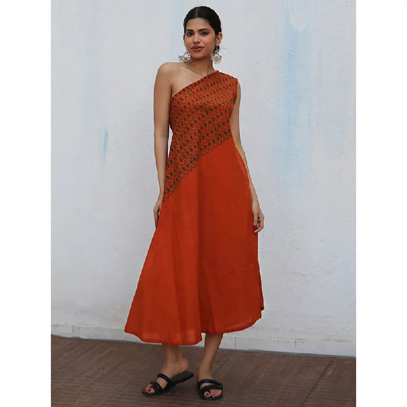 Chidiyaa Nomad Zoe Block printed Cotton Dress