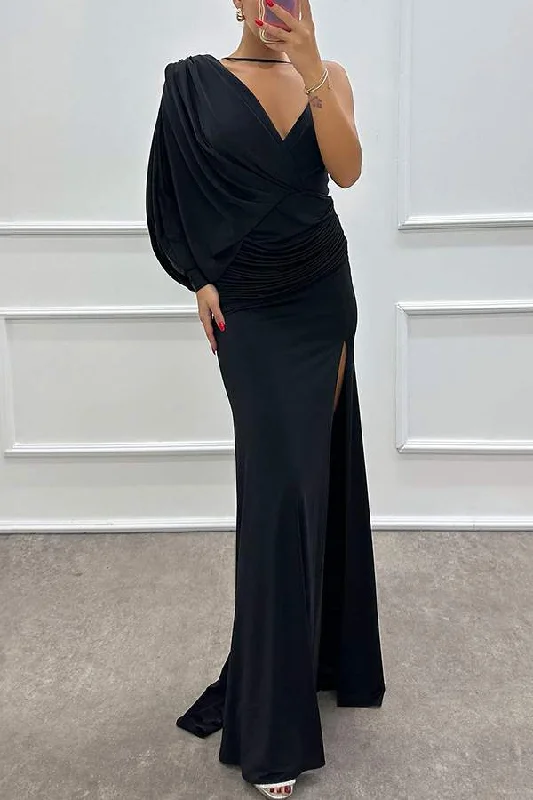 V NECK SEXY  DRESS EVENING