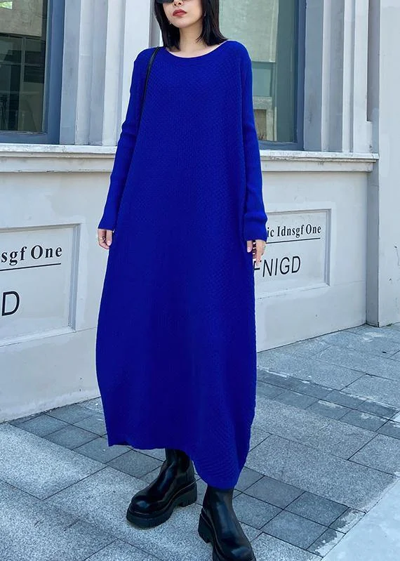 Chunky o neck long sleeve Sweater fall dresses Street Style blue Big knitted tops Fitted Slim Tailored Chunky o neck long sleeve Sweater fall dresses Street Style blue Big knitted tops Fitted Slim Tailored