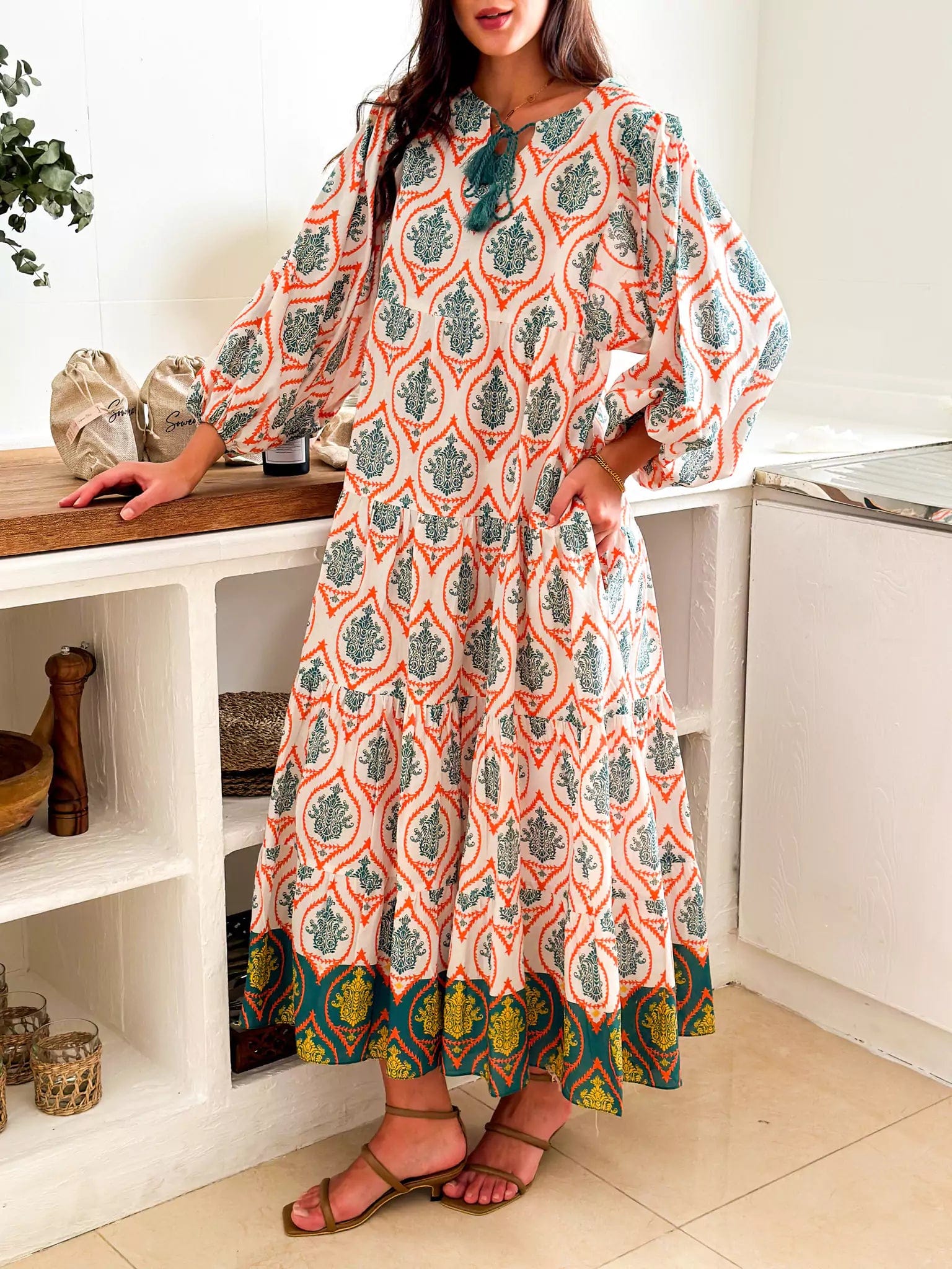 Cielo Summer Long Dress Tunics Stylish elegant