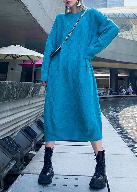 Comfy blue Sweater dress outfit Classy winter Mujer o neck knit dresses Jersey Fabric Tulle Fabric Batik Fabric Comfy blue Sweater dress outfit Classy winter Mujer o neck knit dresses Jersey Fabric Tulle Fabric Batik Fabric