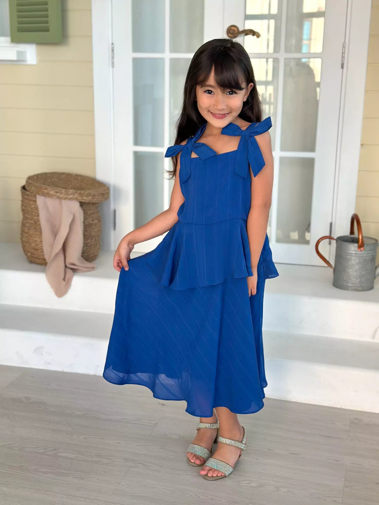 Mini Imperial Blue Long Dress Tunics Fashionable trendy