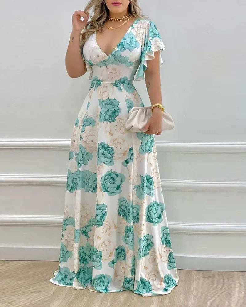 Amy Fashion - Waist-Flare Summer Daily Casual Boho Dress Tunics Occasion special