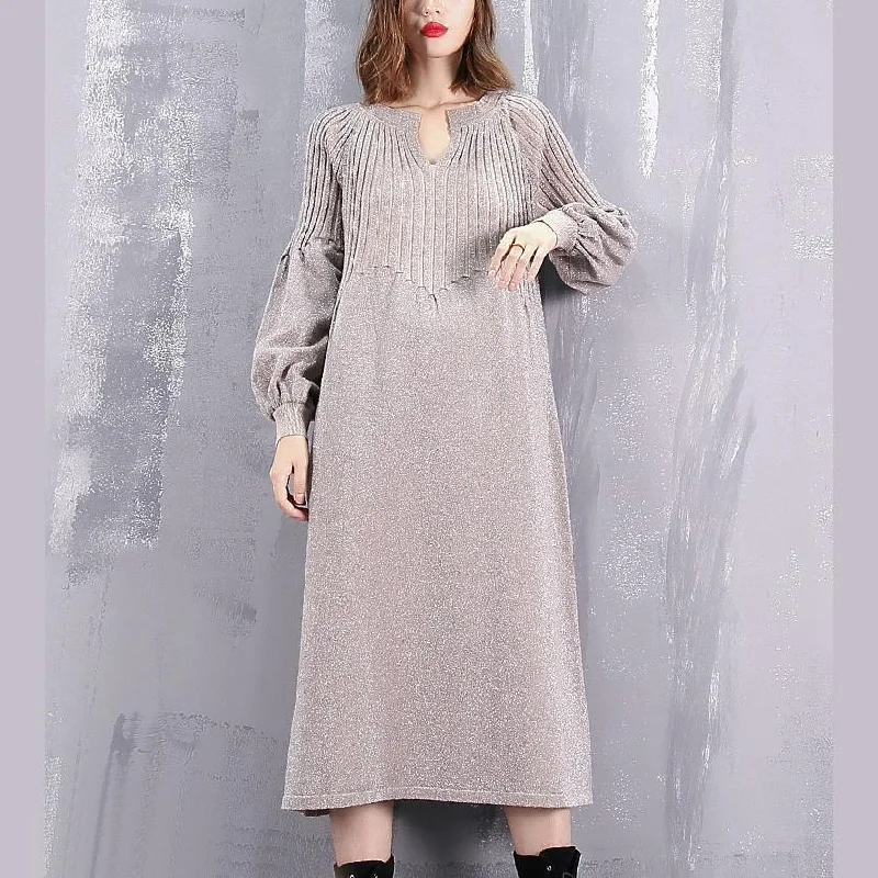 warm khaki sweater dress oversized v neck winter dress New baggy Cinched winter dresses Graphic Sweater Embroidered Appliqued warm khaki sweater dress oversized v neck winter dress New baggy Cinched winter dresses Graphic Sweater Embroidered Appliqued
