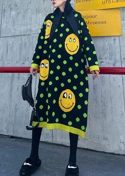 Women o neck baggy Sweater dress outfit plus size green dotted Fuzzy knitted dress Satin Blend Silk Blend Wool Blend Women o neck baggy Sweater dress outfit plus size green dotted Fuzzy knitted dress Satin Blend Silk Blend Wool Blend