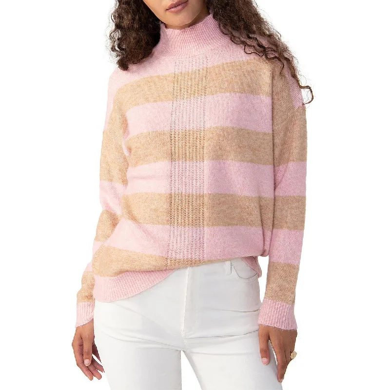 Sanctuary Womens   Wool Blend Turtle Neck Tunic Sweater Sequined Glittery Shiny