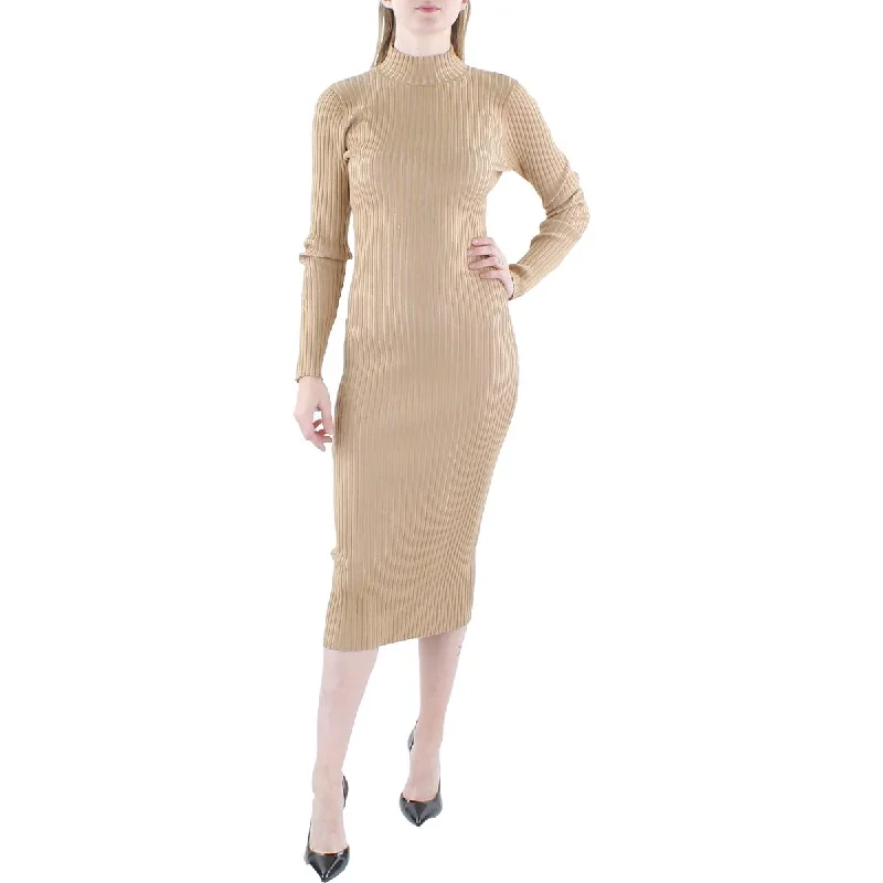 Vero Moda Womens Willow Knit Mock Neck Sweaterdress Rayon Fabric Velvet Fabric Corduroy Fabric
