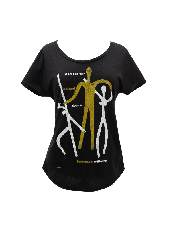 A Streetcar Named Desire Women’s Relaxed Fit T-Shirt Zippered Buttoned Snapped