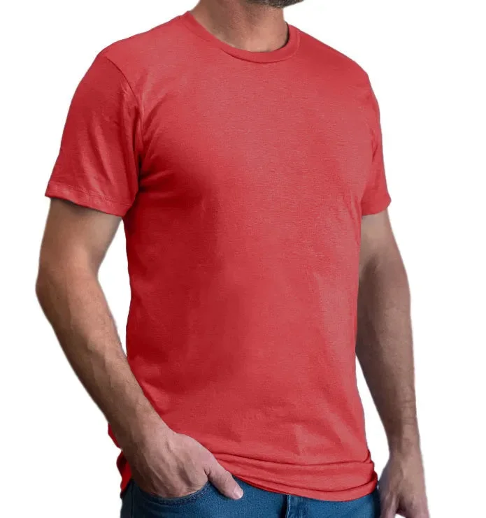 Classic Cotton Blend Crew Neck T-Shirt - Fall Colors Elasticated Padded Insulated