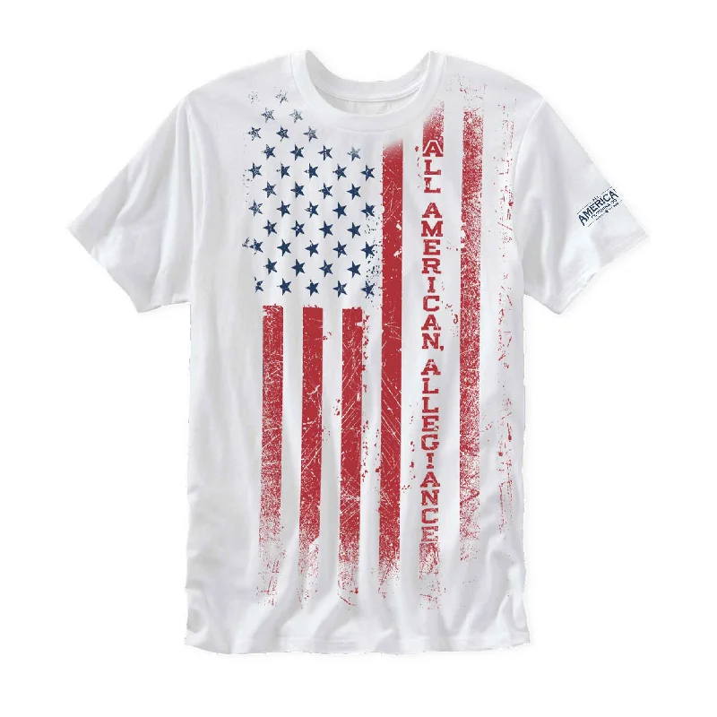American Allegiance Graphic T-Shirt Rayon Velvet Corduroy