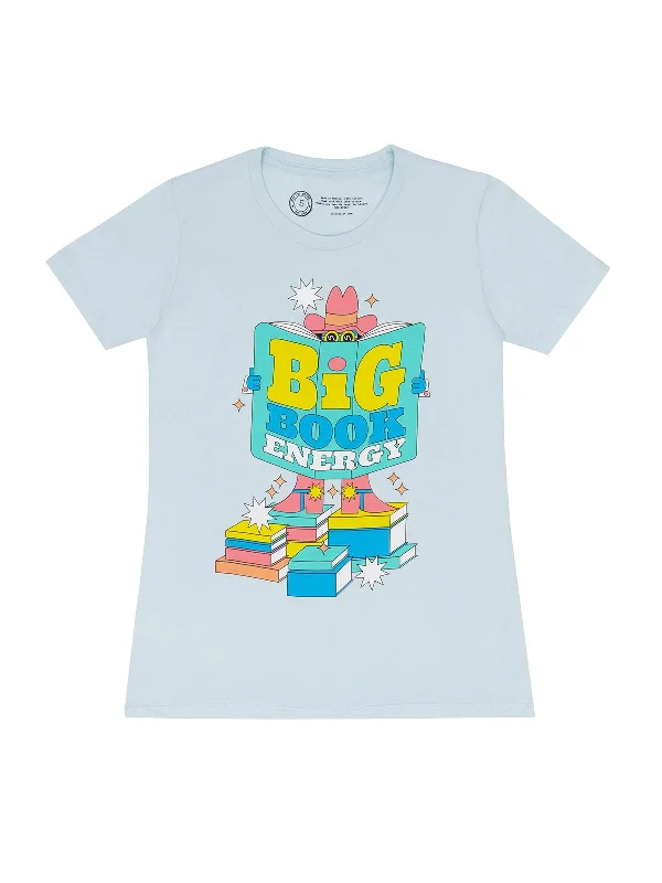 Big Book Energy Women's Crew T-Shirt Seamless Knitted Crochet