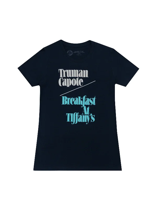 Breakfast at Tiffany's Women’s Crew T-Shirt Notch Collar Peter Pan Collar Cowl Neck