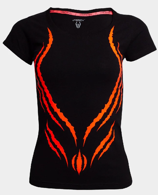 GIRLS MONSTA SLASH T-SHIRT Iron Safe Non-Iron Wrinkle Free