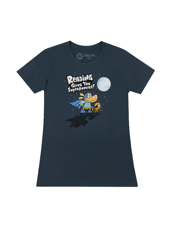 Dog Man: Reading Gives You Superpowers Women’s Crew T-Shirt Knit Fabric Woven Fabric Fleece Fabric Dog Man: Reading Gives You Superpowers Women’s Crew T-Shirt Knit Fabric Woven Fabric Fleece Fabric