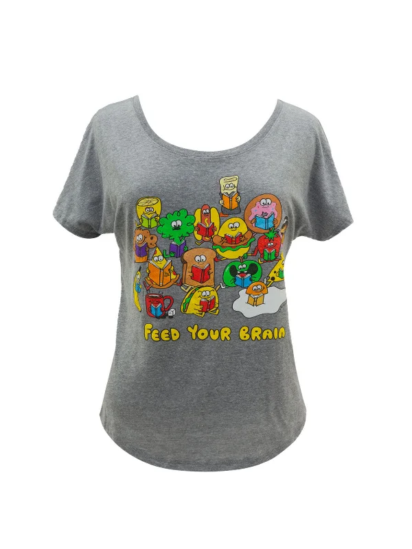 Feed Your Brain Women’s Relaxed Fit T-Shirt Faux Fur Fabric Real Fur Fabric Shearling Fabric Feed Your Brain Women’s Relaxed Fit T-Shirt Faux Fur Fabric Real Fur Fabric Shearling Fabric