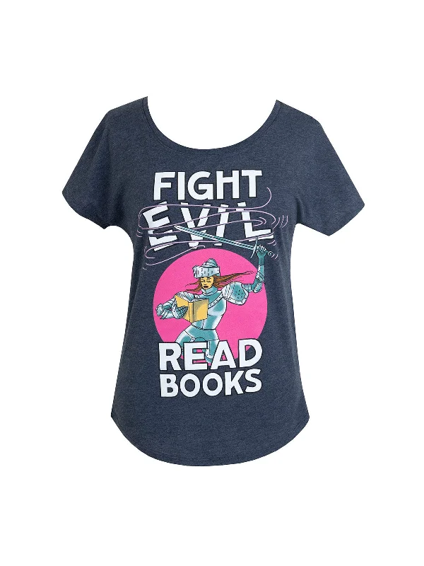 Fight Evil, Read Books Women’s Relaxed Fit T-Shirt (2021) Terry Blend Velvet Blend Canvas Blend Fight Evil, Read Books Women’s Relaxed Fit T-Shirt (2021) Terry Blend Velvet Blend Canvas Blend