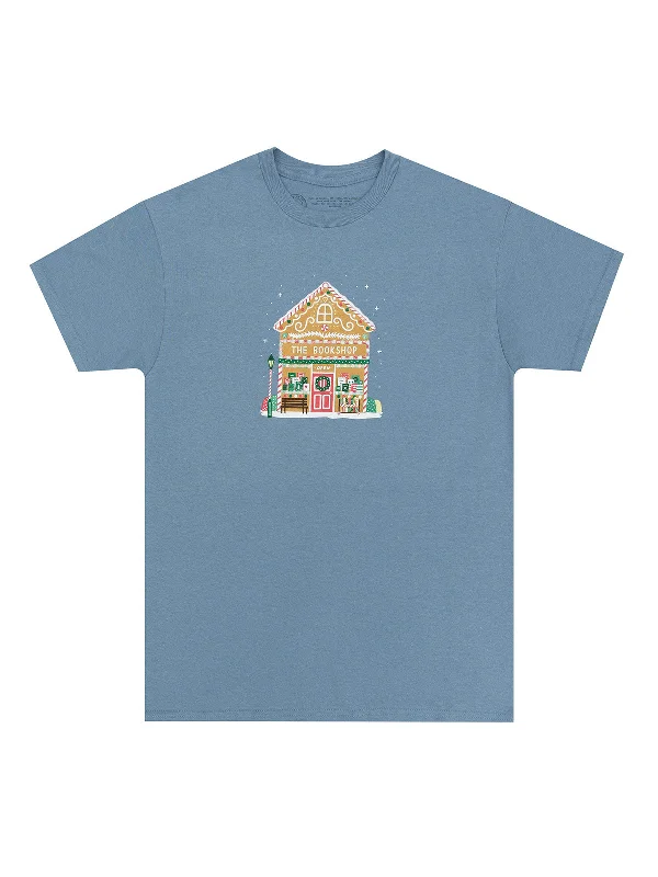 Gingerbread Bookshop Unisex T-Shirt Layered Multi-layer Single Layer